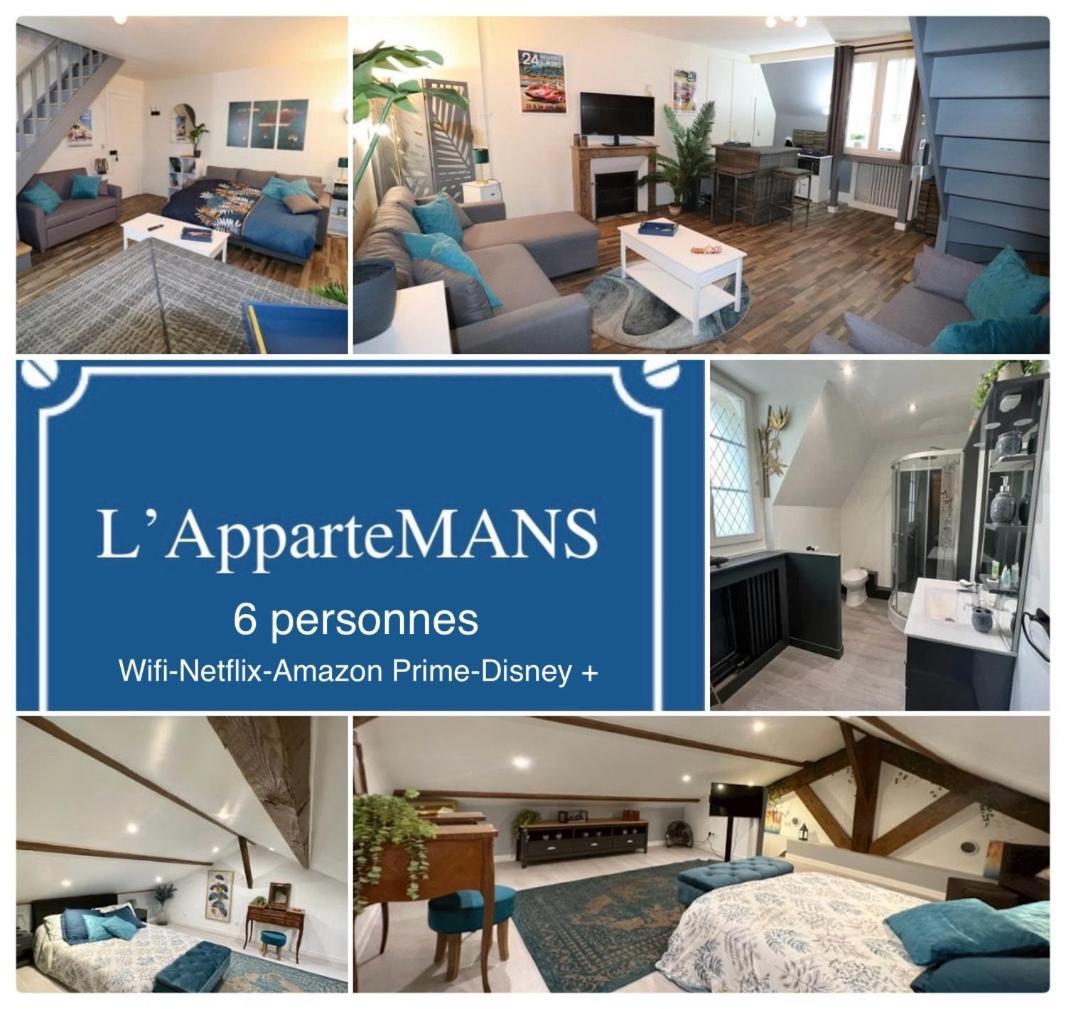 Duplex Au 2Eme Et De Notre Maison -Acces Au Jardin-Smart Tv-Streaming-Wifi Λε Μανς Εξωτερικό φωτογραφία